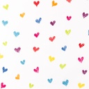 [S1388L-186943] [S1388L] Poplin Printed Hearts Snoozy Fabrics (Multi)