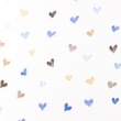 [S1388L-186944] [S1388L] Popeline Imprimé Coeurs Snoozy Fabrics (Vieux Bleu)