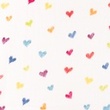 [S1389L-186950] [S1389L] Double Gauze Crinkled Printed Hearts Snoozy Fabrics (Multi)