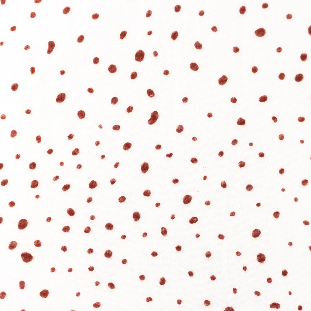[S1403L] Double Gauze Crinkled Printed Small Dots Snoozy Fabrics
