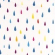 [S1405R-187071] [S1405R] Double Gauze Crinkled Printed Raindrops Snoozy Fabrics (Multi)