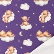 [S1319R-186442] [S1319R] French Terry Digital Printed Teddy (Lavender)