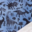 [S1320R-186448] [S1320R] French Terry Digital Printed Jeans Dinosaurs (Middle Blue)