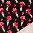 [S1321R-186455] [S1321R] French Terry Digital Printed Mushrooms (Dark Mocha)