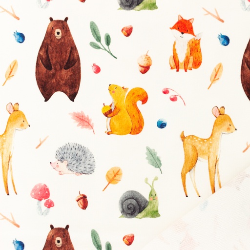 [S1322R] French Terry Digital Printed Autumn