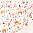 [S1322R-186458] [S1322R] French Terry Digital Printed Autumn (Little Animals)