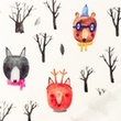 [S1324R-186471] [S1324R] French Terry Digital Printed Forest Animals (Animals)
