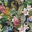 [S1234R-185643] [S1234R] Poplin Digital Printed Mix Fawn Snoozy Fabrics (Jungle)