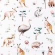 [S1235R-185648] [S1235R] Poplin Digital Printed Mix Starr Snoozy Fabrics (Animal Print)