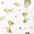[S1235R-185652] [S1235R] Poplin Digital Printed Mix Starr Snoozy Fabrics (Elephants)