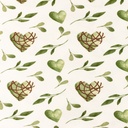 [S1353R-186665] [S1353R] Jersey Digital Printed Hearts Snoozy Fabrics (Design A)