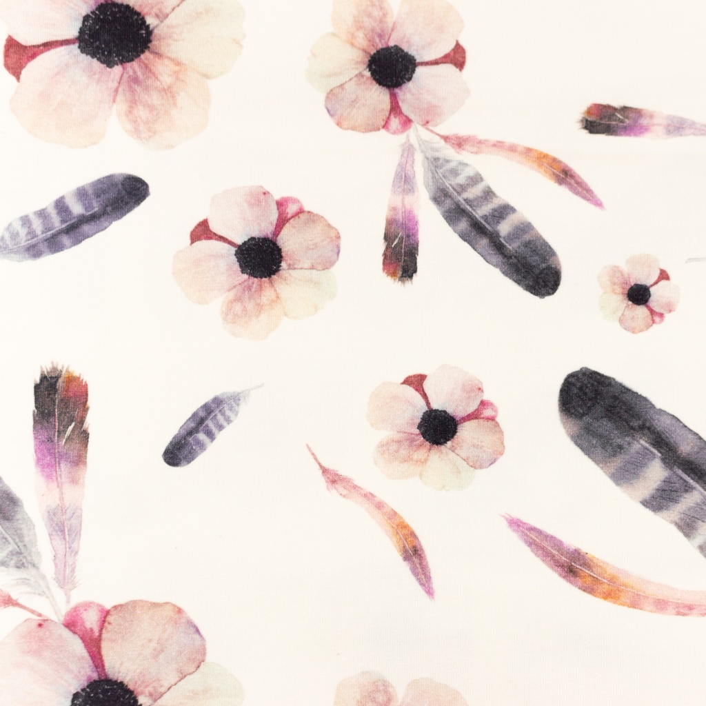 [S1357R] Jersey Digital Printed Blossom Snoozy Fabrics