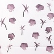[S1239R-185680] [S1239R] Poplin Digitaltryckt Mix Olly Snoozy Fabrics (Violett)