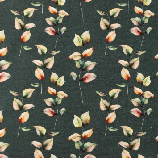 [S1358R] Jersey Digital Printed Leaves Snoozy Fabrics