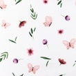 [S1289R-186066] [S1289R] Poplin Digital Printed Mix Finn Snoozy Fabrics (Flowers)