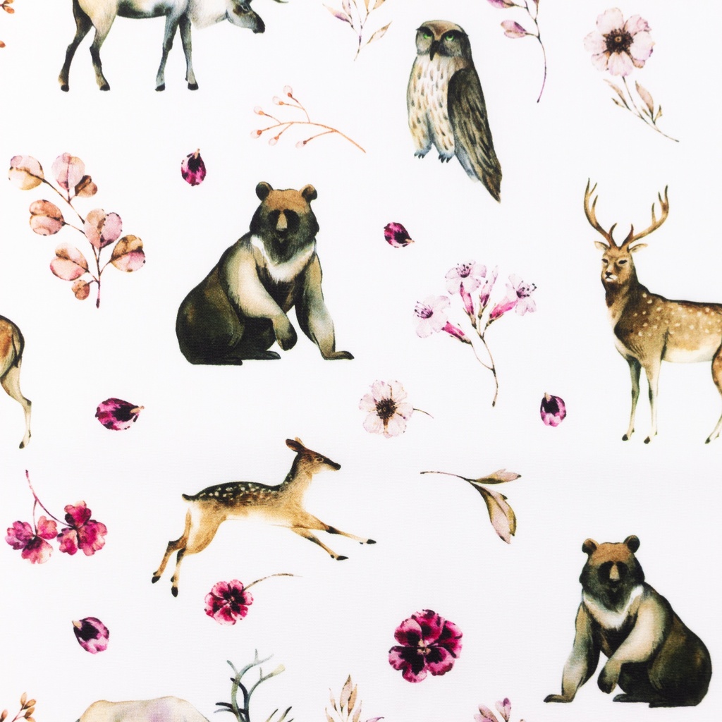 [S1291R] Popelín Digitální Potisk Mix Poppy Snoozy Fabrics