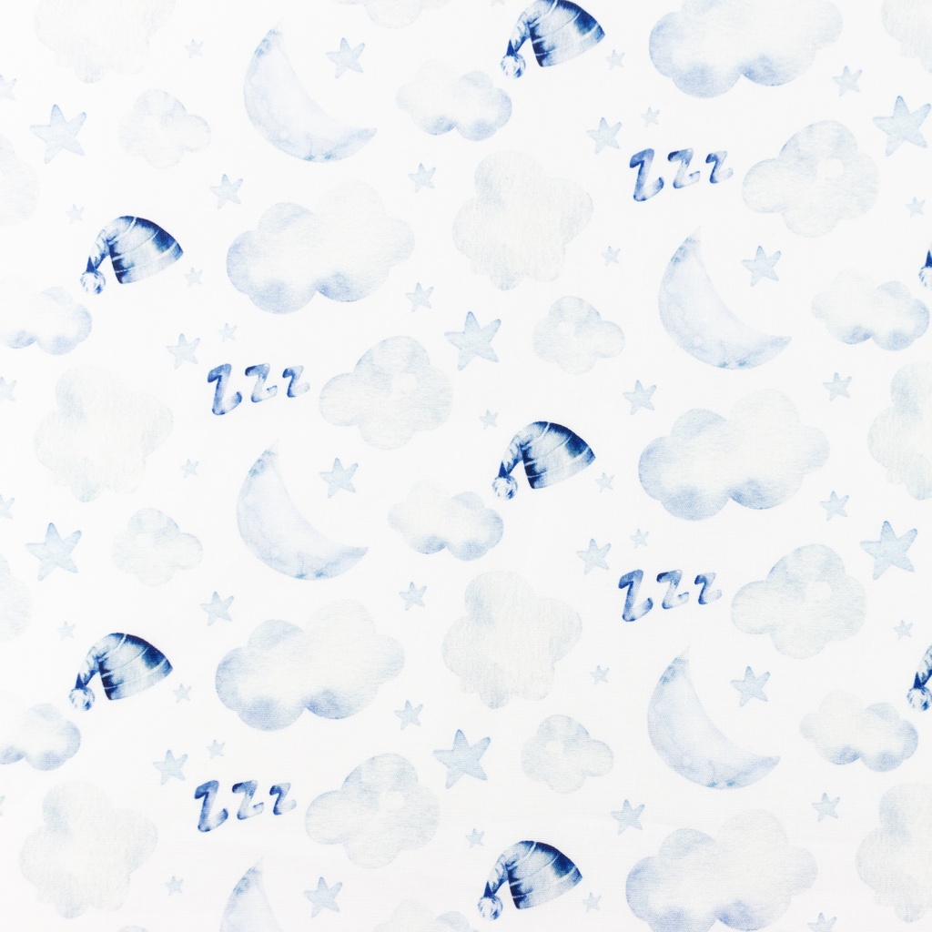 [S1253R] Poplin Digital Printed Mix Cloudy Snoozy Fabrics