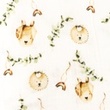 [S1256R-185829] [S1256R] Double Gauze Crinkled Digital Printed Mix Bear Snoozy Fabrics (Dog)