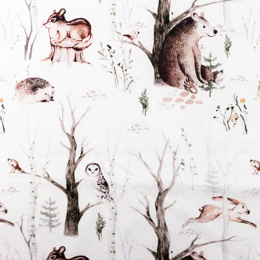 [S1257R] Poplin Digital Printed Mix Flint Snoozy Fabrics