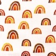 [S1265R-185894] [S1265R] Double Gauze Crinkled Digital Printed Mix Katie Snoozy Fabrics (Rainbow)