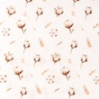 [S1269R-185919] [S1269R] Double Gauze Crinkled Digital Printed Mix Briar Snoozy Fabrics (Winter Flower)
