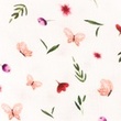 [S1270R-185924] [S1270R] Double Gauze Crinkled Digital Printed Mix Fiorello Snoozy Fabrics (Butterfly)