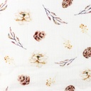 [S1309R-185929] [S1309R] Double Gauze Crinkled Digital Printed Mix River Snoozy Fabrics (Winter Flower)