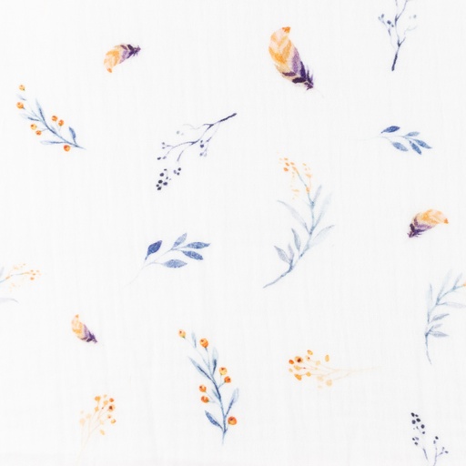 [S1271R] Double Gauze Crinkled Digital Printed Mix Skye Snoozy Fabrics