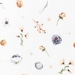 [S1271R-185941] [S1271R] Double Gauze Crinkled Digital Printed Mix Skye Snoozy Fabrics (Wild Flower)