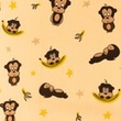 [S1408R-187096] [S1408R] Poplin Printed Monkeys Snoozy Fabrics (Light Yellow)