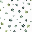 [S1406R-187081] [S1406R] Popelina Drukowane Kwiaty Snoozy Fabrics (Zielony Moro)