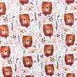 [S1280R-186007] [S1280R] Poplin Digital Printed Mix Snowy Snoozy Fabrics (Design E)