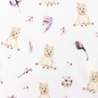 [S1283R-186028] [S1283R] Popeline Digital Druck Mix Bloom Snoozy Fabrics (Kleine Tiere)