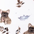 [S1284R-186034] [S1284R] Poplin Digital Printed Mix Frenchie Snoozy Fabrics (Design A)