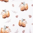 [S1286R-186048] [S1286R] Poplin Digital Printed Mix Dany Snoozy Fabrics (Forest)