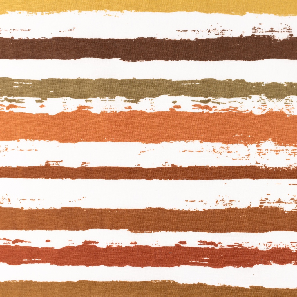 [S1396R] Poplin Printed Big Stripes Snoozy Fabrics