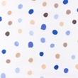 [S1390R-186958] [S1390R] Poplin Bedrukt Grote Stippen Snoozy Fabrics (Oud Blauw)