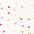 [S1389R-186953] [S1389R] Double Gauze Crinkled Printed Hearts Snoozy Fabrics (Old Pink)