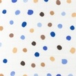 [S1391R-186965] [S1391R] Double Gauze Crinkled Printed Big Dots Snoozy Fabrics (Old Blue)