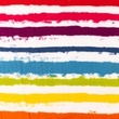 [S1397R-187007] [S1397R] Double Gauze Crinkled Printed Big Stripes Snoozy Fabrics (Multi)