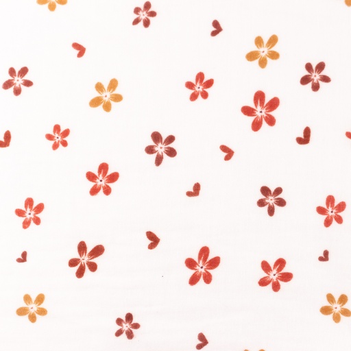 [S1407R] Double Gauze Crinkled Printed Flowers Snoozy Fabrics