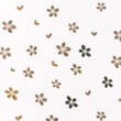 [S1407R-187090] [S1407R] Double Gauze Crinkled Printed Flowers Snoozy Fabrics (Taupe)