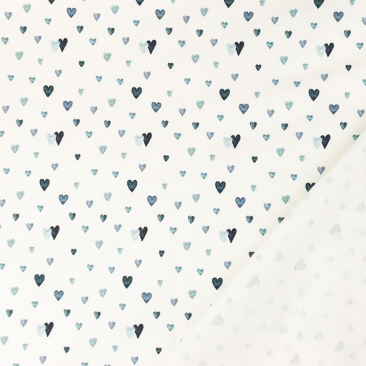 [S1421L] French Terry Digital Printed Lovely Hearts