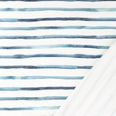 [S1422L-187267] [S1422L] French Terry Digital Printed Wavy Stripes (Old Blue)
