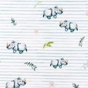 [S1437L-187373] [S1437L] Poplin Digital Printed Stripes and Friends Snoozy Fabrics (Design A)