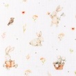 [S1482L-187687] [S1482L] Double Gauze Crinkled Digital Printed Bunnies Snoozy Fabrics (Design B)