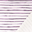 [S1422R-187269] [S1422R] French Terry Digital Printed Wavy Stripes (Violet)