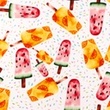 [S1479L-187667] [S1479L] Poplin Digital Printed Ice Creams Snoozy Fabrics (Design B)