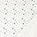 [S1421R-187260] [S1421R] French Terry Digital Printed Lovely Hearts (Old Blue)