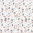 [S1450L-187470] [S1450L] Jersey Digital Printed Hedgehog Snoozy Fabrics (Design B)
